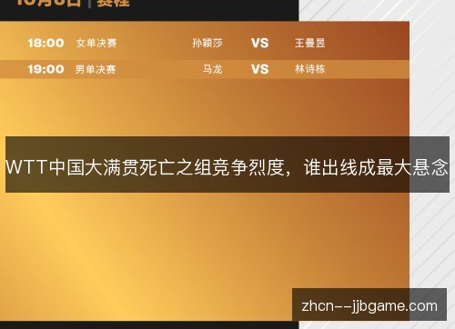 WTT中国大满贯死亡之组竞争烈度,谁出线成最大悬念 WTT中国大满贯死亡之组竞争烈度,谁出线成最大悬念